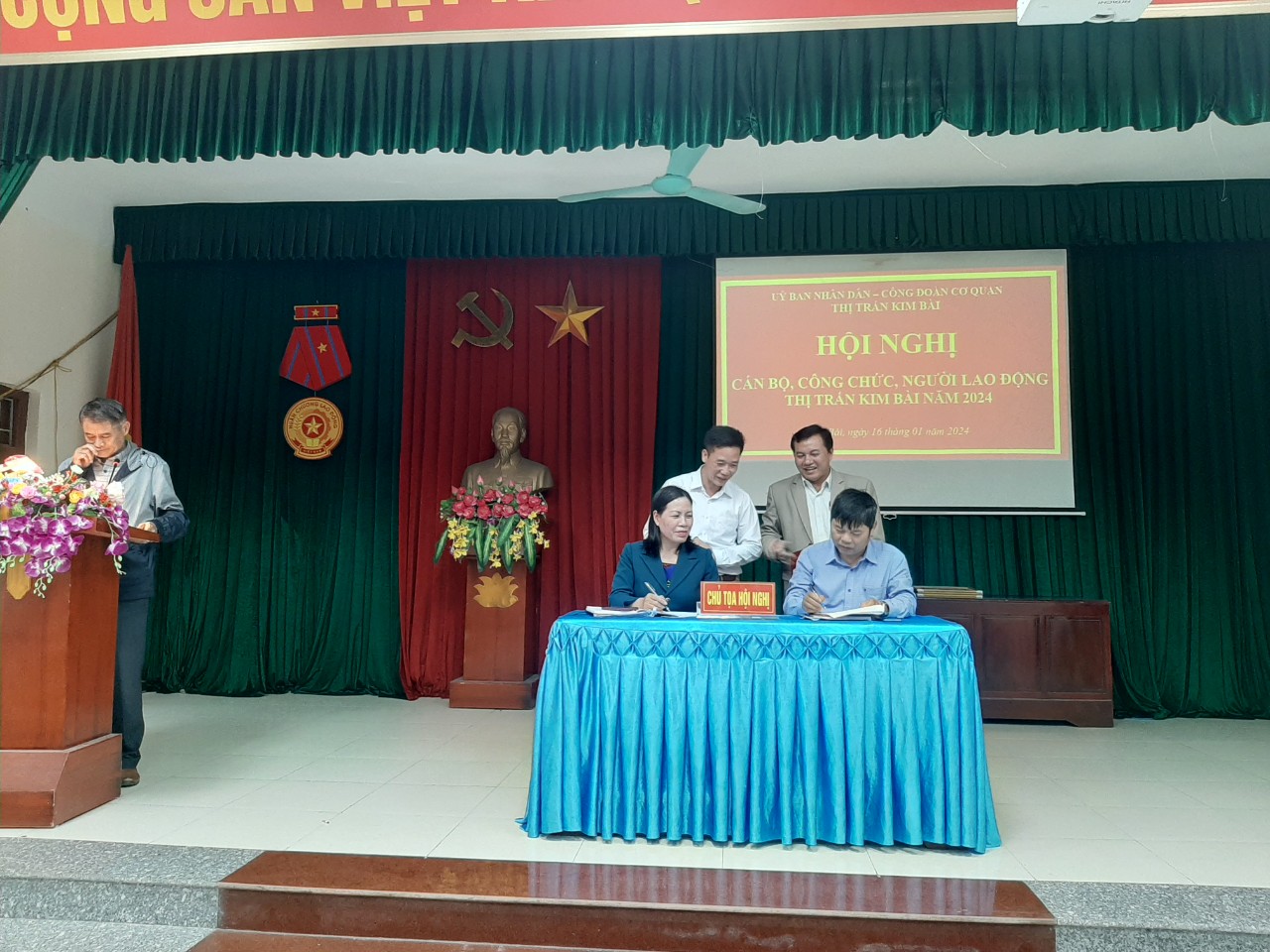 Hội nghị Cán bộ, công chức, người lao động thị trấn Kim Bài năm 2024